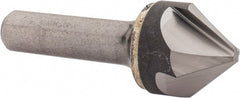 Hertel - 1" Head Diam, 1/2" Shank Diam, 4 Flute 82° Solid Carbide Countersink - USA Tool & Supply