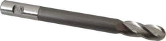 Hertel - 3/4" Diam, 2" LOC, 4 Flute High Speed Steel Ball End Mill - Uncoated, Single End, 8-1/4" OAL, 3/4" Shank Diam - USA Tool & Supply