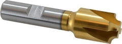 Hertel - 5/32" Radius, 3/4" Mill Diam, 4 Flute Cobalt Corner Rounding End Mill - Single End, TiN Finish, 3" OAL, 1/2" Shank Diam - USA Tool & Supply
