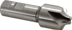 Hertel - 3/8" Radius, 1-1/4" Mill Diam, 4 Flute Cobalt Corner Rounding End Mill - Single End, Uncoated, 3-3/4" OAL, 7/8" Shank Diam - USA Tool & Supply