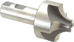 Hertel - 3/4" Radius, 2-1/4" Mill Diam, 4 Flute High Speed Steel Corner Rounding End Mill - Single End, Uncoated, 4-5/16" OAL, 1" Shank Diam - USA Tool & Supply