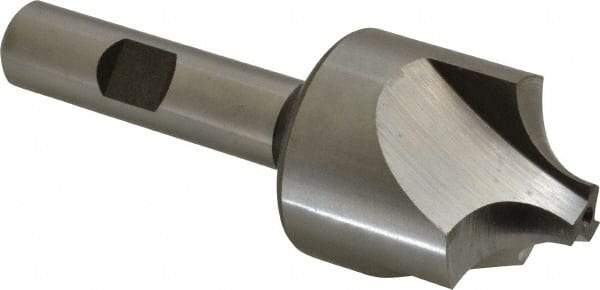 Hertel - 7/16" Radius, 1-1/4" Mill Diam, 3 Flute Cobalt Corner Rounding End Mill - Single End, Uncoated, 3-1/2" OAL, 1/2" Shank Diam - USA Tool & Supply