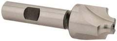 Hertel - 7/32" Radius, 7/8" Mill Diam, 3 Flute Cobalt Corner Rounding End Mill - Single End, Uncoated, 3" OAL, 1/2" Shank Diam - USA Tool & Supply
