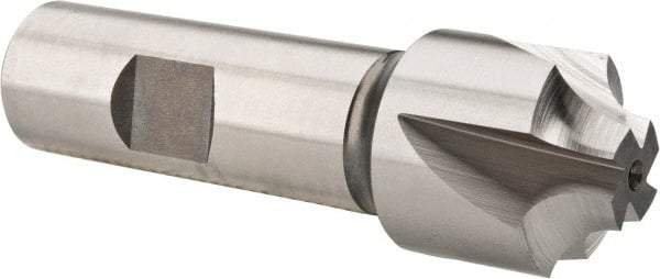 Hertel - 1/4" Radius, 1" Mill Diam, 4 Flute Cobalt Corner Rounding End Mill - Single End, Uncoated, 3-1/4" OAL, 3/4" Shank Diam - USA Tool & Supply