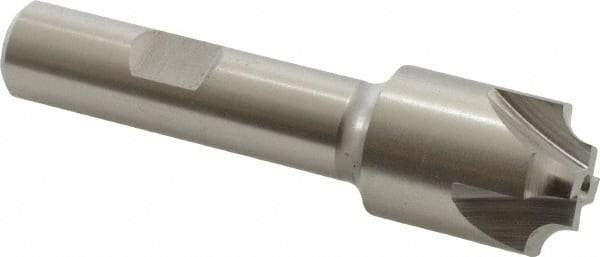 Hertel - 5/32" Radius, 3/4" Mill Diam, 4 Flute Cobalt Corner Rounding End Mill - Single End, Uncoated, 3" OAL, 1/2" Shank Diam - USA Tool & Supply