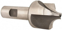 Hertel - 9/16" Radius, 1-1/2" Mill Diam, 3 Flute High Speed Steel Corner Rounding End Mill - Single End, Uncoated, 3-3/4" OAL, 3/4" Shank Diam - USA Tool & Supply