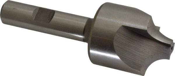 Hertel - 13/32" Radius, 1-1/4" Mill Diam, 3 Flute Cobalt Corner Rounding End Mill - Single End, Uncoated, 3-1/2" OAL, 1/2" Shank Diam - USA Tool & Supply