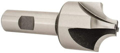 Hertel - 1/2" Radius, 1-1/2" Mill Diam, 4 Flute High Speed Steel Corner Rounding End Mill - Single End, Uncoated, 3-7/8" OAL, 3/4" Shank Diam - USA Tool & Supply
