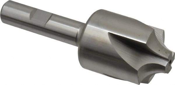 Hertel - 3/8" Radius, 1-1/4" Mill Diam, 4 Flute Cobalt Corner Rounding End Mill - Single End, Uncoated, 3-1/2" OAL, 1/2" Shank Diam - USA Tool & Supply