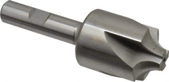 Hertel - 3/8" Radius, 1-1/4" Mill Diam, 4 Flute Cobalt Corner Rounding End Mill - Single End, Uncoated, 3-1/2" OAL, 1/2" Shank Diam - USA Tool & Supply
