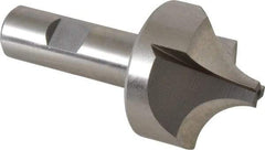 Hertel - 3/4" Radius, 1-7/8" Mill Diam, 3 Flute High Speed Steel Corner Rounding End Mill - Single End, Uncoated, 3-3/4" OAL, 3/4" Shank Diam - USA Tool & Supply