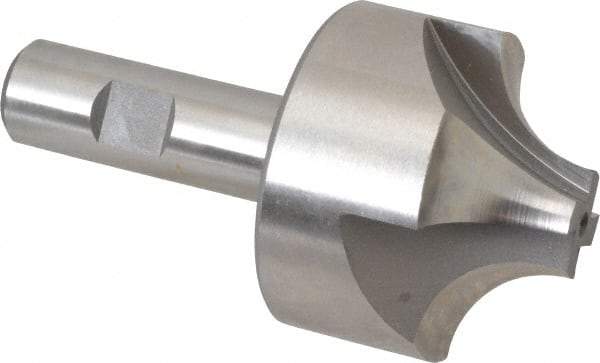 Hertel - 3/4" Radius, 2-1/4" Mill Diam, 4 Flute High Speed Steel Corner Rounding End Mill - Single End, Uncoated, 4-1/8" OAL, 3/4" Shank Diam - USA Tool & Supply