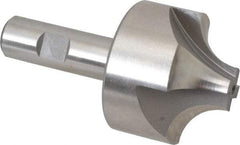 Hertel - 3/4" Radius, 2-1/4" Mill Diam, 4 Flute High Speed Steel Corner Rounding End Mill - Single End, Uncoated, 4-1/8" OAL, 3/4" Shank Diam - USA Tool & Supply