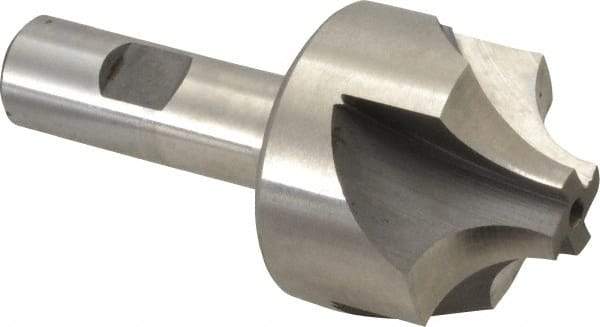 Hertel - 5/8" Radius, 1-15/16" Mill Diam, 4 Flute High Speed Steel Corner Rounding End Mill - Single End, Uncoated, 4" OAL, 3/4" Shank Diam - USA Tool & Supply