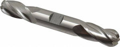 Hertel - 3/4" Diam, 1-5/8" LOC, 4 Flute High Speed Steel Ball End Mill - Uncoated, Double End, 5-5/8" OAL, 3/4" Shank Diam - USA Tool & Supply