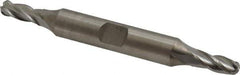 Hertel - 7/32" Diam, 9/16" LOC, 4 Flute Cobalt Ball End Mill - Uncoated, Double End, 3-1/4" OAL, 3/8" Shank Diam - USA Tool & Supply