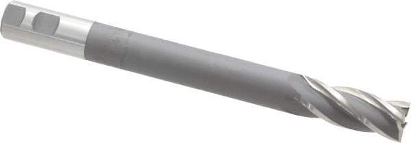 Hertel - 1", 2-1/2" LOC, 1" Shank Diam, 10-1/4" OAL, 4 Flute, High Speed Steel Square End Mill - Single End, Uncoated, Right Hand Cut - USA Tool & Supply