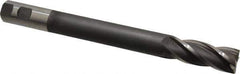 Hertel - 1", 2-1/2" LOC, 1" Shank Diam, 10-1/4" OAL, 4 Flute, High Speed Steel Square End Mill - Single End, Uncoated, Centercutting, Right Hand Cut - USA Tool & Supply