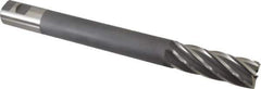 Hertel - 1-1/4", 3-1/2" LOC, 1-1/4" Shank Diam, 12-1/2" OAL, 6 Flute, High Speed Steel Square End Mill - Single End, Uncoated, Right Hand Cut - USA Tool & Supply