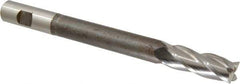 Hertel - 3/4", 2" LOC, 3/4" Shank Diam, 8-1/4" OAL, 4 Flute, High Speed Steel Square End Mill - Single End, Uncoated, Centercutting, Right Hand Cut - USA Tool & Supply