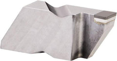 Kennametal - 4189NG EST Grade KB1630, 4.8mm Cutting Width PCBN Grooving Insert - 6.35mm Max Depth of Cut, Right Hand, 0.57mm Corner Radius, Uncoated - USA Tool & Supply