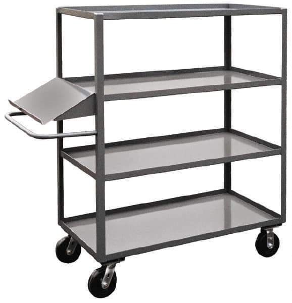 Jamco - 3,000 Lb Capacity, 24" Wide x 48" Long x 60" High Order Picking Cart - 4 Shelf, Steel - USA Tool & Supply