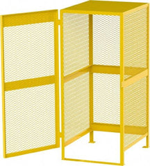 Jamco - Gas Cylinder Storage Cabinet - Steel, 33" Wide x 38" Deep x 70" High, Safety Yellow - USA Tool & Supply