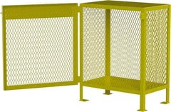 Jamco - 1 Shelf Gas Cylinder Storage Cabinet - Steel, 18" Wide x 30" Deep x 35" High, Safety Yellow - USA Tool & Supply