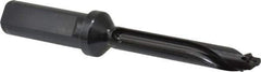 Allied Machine and Engineering - Series 12, 12 to 12.99mm Diam, 3/4" Diam Straight Shank with Flange, Straight Flute Spade Drill - 2-9/16" Max Depth, 4" Body Length, 5-11/16" OAL, Standard Length, Through Coolant - USA Tool & Supply