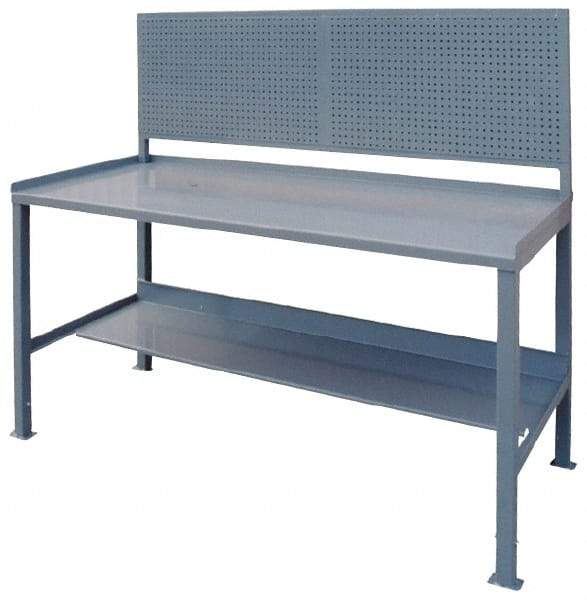 Jamco - 72 Wide x 30" Deep x 35" High, Steel Workbench - Comfort Edge, Fixed Legs - USA Tool & Supply