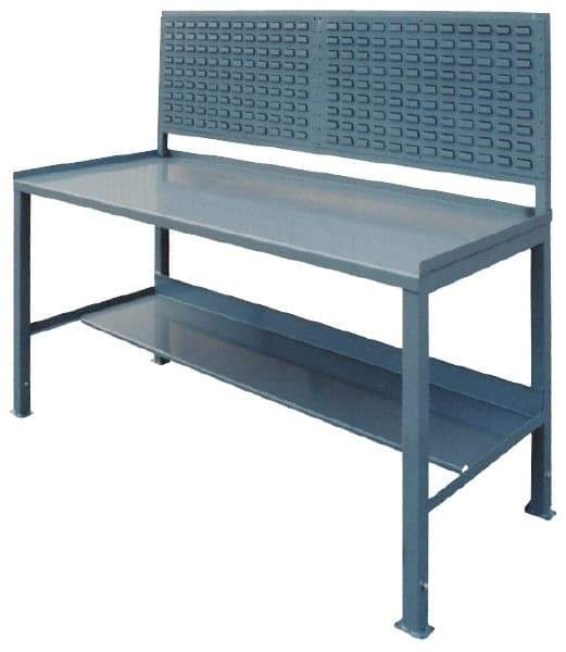 Jamco - 60 Wide x 30" Deep x 35" High, Steel Workbench - Comfort Edge, Fixed Legs - USA Tool & Supply