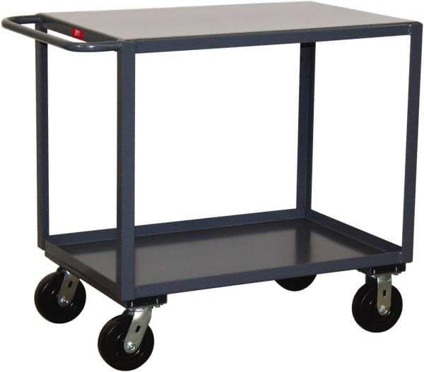Jamco - 2,400 Lb Capacity, 36" Wide x 48" Long x 36" High Heavy Duty Service Cart - 2 Shelf, Steel - USA Tool & Supply