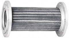 Mason Ind. - 4" Pipe, Braided Stainless Steel Single Arch Hose Pipe Expansion Joint - 12" Long, 230 Max psi, Flanged - USA Tool & Supply