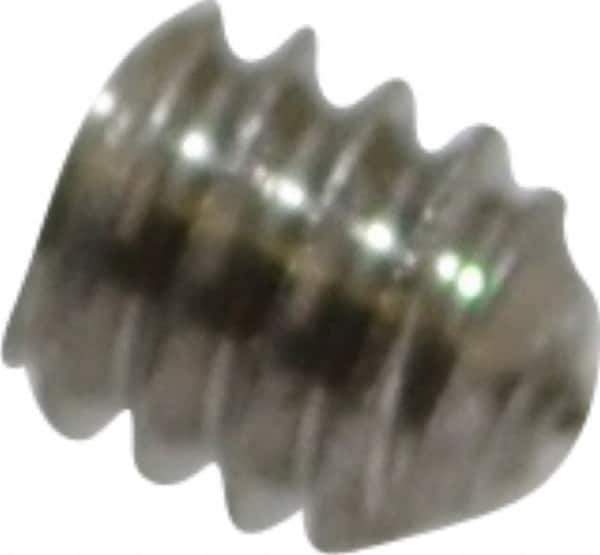 Value Collection - M2x0.40 Metric Coarse, 2mm OAL, Cup Point Set Screw - Grade 18-8 & Austenitic A2 Stainless Steel, 0.9mm Key - USA Tool & Supply