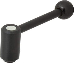 KIPP - 5/16-18, 0.94" Hub Diam, Steel Heavy Duty Adjustable Tension Lever with Internal Thread - 3.62" OAL, 1.46" High, 0.55" Hole Depth - USA Tool & Supply