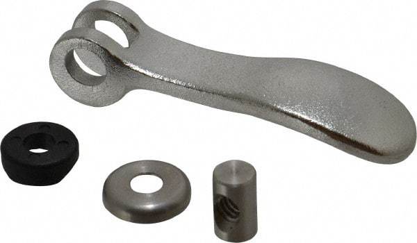 KIPP - 1/4-20, 0.59" Hub Diam, Stainless Steel Adjustable Clamping Handle - USA Tool & Supply