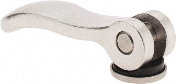 KIPP - M8 x 1.25, 0.94" Hub Diam, Stainless Steel Adjustable Clamping Handle - USA Tool & Supply