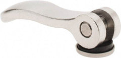 KIPP - M8 x 1.25, 0.94" Hub Diam, Stainless Steel Adjustable Clamping Handle - USA Tool & Supply