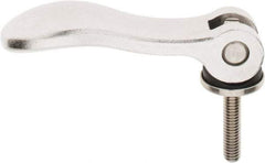 KIPP - 5/16-18, 1.06" Hub Diam, Stainless Steel Adjustable Clamping Handle - 1.57" Stud Length - USA Tool & Supply