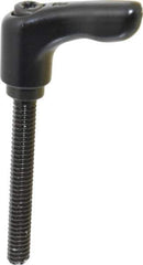 KIPP - 1/4-20, 0.55" Hub Diam, Zinc Die Cast (Steel Components) Threaded Stud Adjustable Clamping Handle - 1.97" Stud Length, 1.85" OAL, 1.22" High - USA Tool & Supply