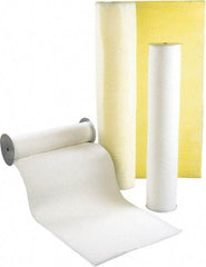 Made in USA - 65' Long x 33" Wide x 3/4" Thick Synthetic Automatic Air Filter Media Roll - MERV 4, 72% Arrestance Efficiency, 500 FPM Max Air Flow, 0.07" wpg Init Resist, 1" wpg Final Resist, Use with Any Unit - USA Tool & Supply