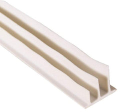 Pemko - 20' Long x 1/2" Wide, Adhesive Perimeter Gasketing Weatherstripping - 1-3/4" Door Thickness, Silicone, White Finish - USA Tool & Supply