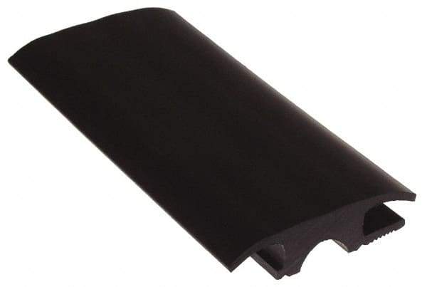 Pemko - 36" Long x 2-3/4" Wide x 23/32" High, Carpet-Tile Threshold - Vinyl Black Finish - USA Tool & Supply