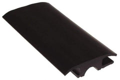 Pemko - 36" Long x 2-3/4" Wide x 23/32" High, Carpet-Tile Threshold - Vinyl Black Finish - USA Tool & Supply
