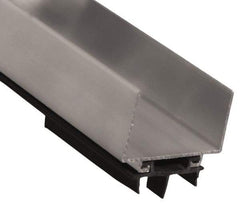 Pemko - Door Bottom Shoe Sweeps & Seal - Vinyl, 1-13/16" High, Mill Finish Aluminum Coated - USA Tool & Supply
