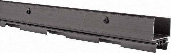 Pemko - Door Bottom Shoe Sweeps & Seal - Vinyl, 1-13/16" High, Dark Bronze Anodized Aluminum Coated - USA Tool & Supply