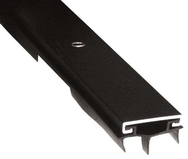 Pemko - Door Bottom Shoe Sweeps & Seal - Vinyl, 11/16" High, Dark Bronze Anodized Aluminum Coated - USA Tool & Supply