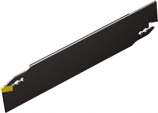 Sandvik Coromant - 1.256" Blade Height, 3/16" Blade Width, 5-29/32" OAL, Neutral Cut, Double End Indexable Cut-Off Blade - 2.165" Max Depth of Cut, Corocut 1-2 Series - USA Tool & Supply