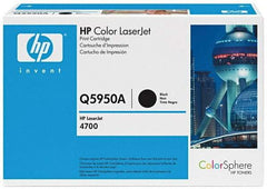 Hewlett-Packard - Black Toner Cartridge - Use with Multifunction Laser Printer HP Color LaserJet 4700, 4700n, 4700dn, 4700dtn, 4700ph+. - USA Tool & Supply