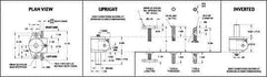 Joyce/Dayton - 1 Ton Capacity, 12" Lift Height, Inverted Mechanical Screw Actuator - Threaded End - USA Tool & Supply